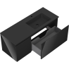 Mexen Orio mobile bagno 120 cm con lavabo Otis destro, 1S, 1A, nero lucido/nero opaco - 91A13-12047-3-BBFF70-W18P71