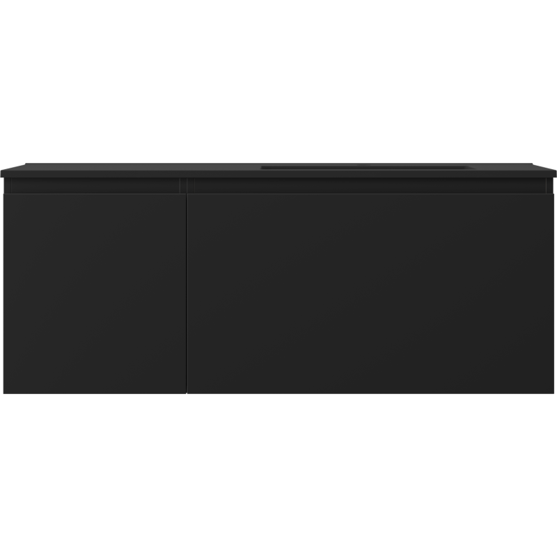 Mexen Orio mobile da bagno 120 cm con lavabo Otis destro, 1S, 1D, nero opaco - 91A13-12047-3-BBFF71-W18P71