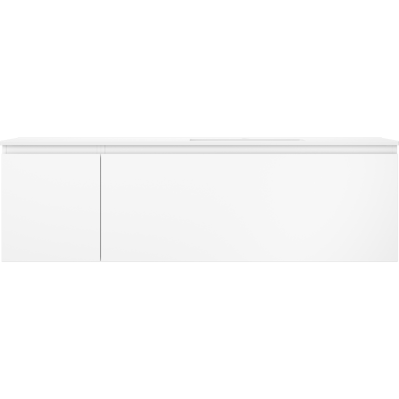 Mexen Orio meuble de salle de bain 160 cm avec lavabo Otis à droite, 1S, 1D, blanc mat - 91A13-16047-3-BBFF01-W18P01