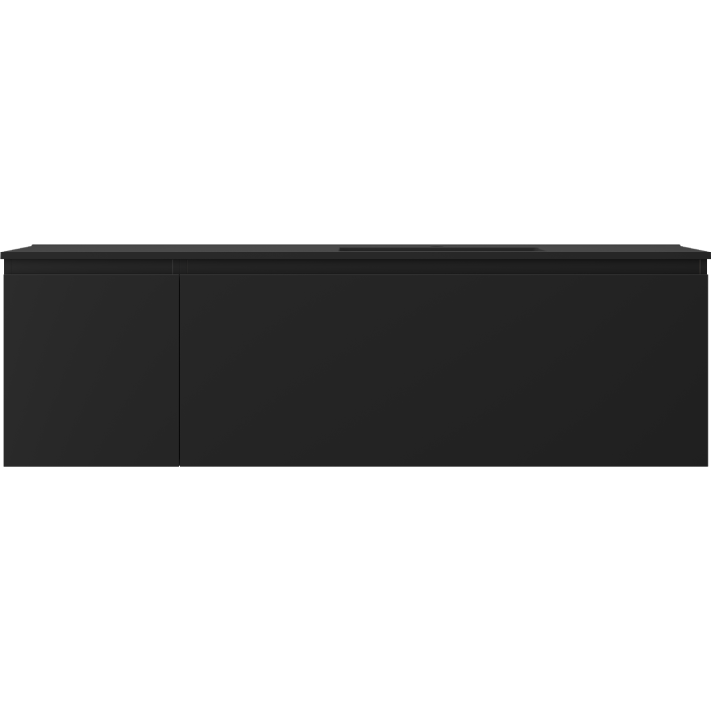 Mexen Orio armadietto del bagno 160 cm con lavandino Otis destro, 1S, 1D, nero opaco - 91A13-16047-3-BBFF71-W18P71