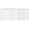 Mexen Rivel Badezimmerschrank 120 cm mit Otis Waschbecken links, 1S, 1D, geriffelt, weiß matt - 91A23-12047-3-BBFF01-W18L01
