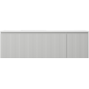 Mexen Rivel badkamerkast 160 cm met wastafel Otis links, 1S, 1D, geribbeld, grijs mat/wit mat - 91A23-16047-3-BBFF62-W18L01