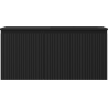 Mexen Rivel Badezimmerschrank 100 cm mit Waschtisch Otis rechts, 1S, 1D, geriffelt, schwarz matt - 91A23-10047-3-BBFF71-W18P71