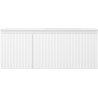 Mexen Rivel 120 cm bathroom cabinet with right Otis sink, 1S, 1D, grooved, white matte - 91A23-12047-3-BBFF01-W18P01