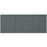 Mexen Rivel badkamerkast 120 cm met wastafel Otis rechts, 1S, 1D, gefluteerd, grafiet/wit mat - 91A23-12047-3-BBFF66-W18P01