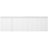 Mexen Rivel Badezimmerschrank 160 cm mit rechter Otis-Waschbecken, 1S, 1D, gerillt, weiß matt - 91A23-16047-3-BBFF01-W18P01