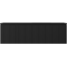 Mexen Rivel Badezimmerschrank 160 cm mit Waschbecken Otis rechts, 1S, 1D, gerillt, schwarz matt - 91A23-16047-3-BBFF71-W18P71