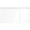 Mexen Orio Badezimmerschrank 90 cm mit Waschbecken Vela links, 1S, 1D, weiß glänzend - 91A13-09047-3-BBFF00-W23L00