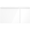 Mexen Orio bathroom cabinet 90 cm with Vela left sink, 1S, 1D, white gloss - 91A13-09047-3-BBFF00-W23L00