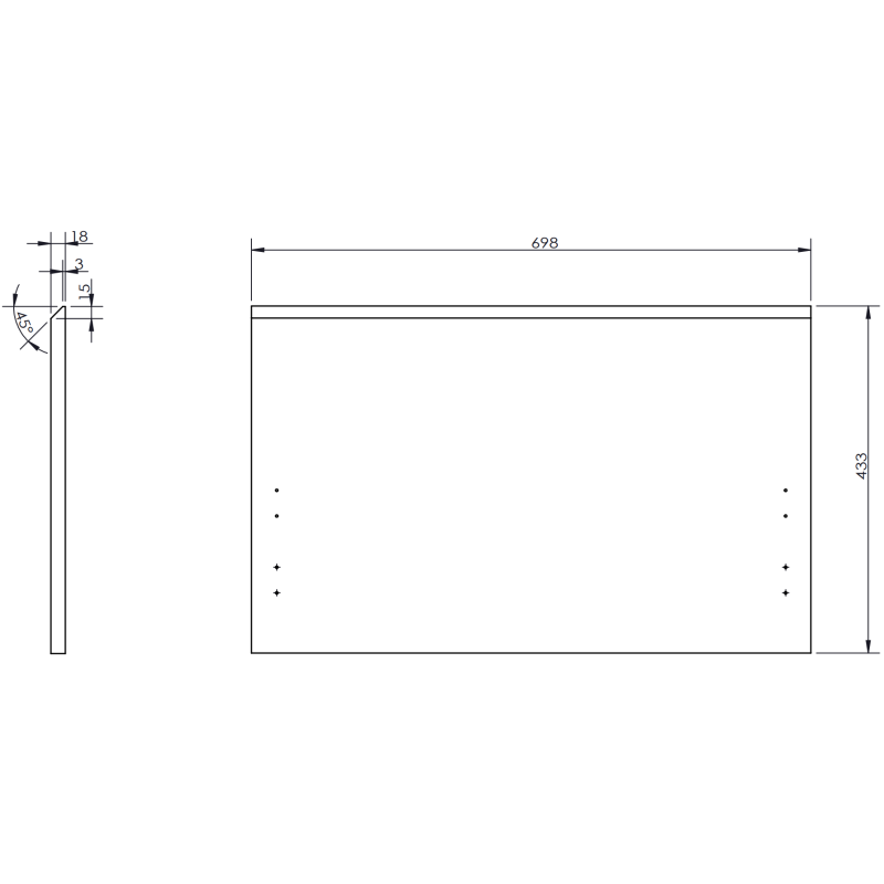 Mexen Orio mobile da bagno 100 cm con lavabo Vela sinistro, 1S, 1D, bianco lucido - 91A13-10047-3-BBFF00-W23L00