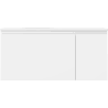 Mexen Orio armoire de salle de bain 100 cm avec lavabo Vela gauche, 1S, 1D, blanc mat - 91A13-10047-3-BBFF01-W23L01