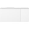 Mexen Orio Badezimmerschrank 100 cm mit linkem Waschbecken Vela, 1S, 1D, weiß matt - 91A13-10047-3-BBFF01-W23L01