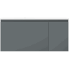 Mexen Orio badkamerkast 100 cm met wastafel Vela links, 1S, 1D, grafiet mat/wit mat - 91A13-10047-3-BBFF66-W23L01