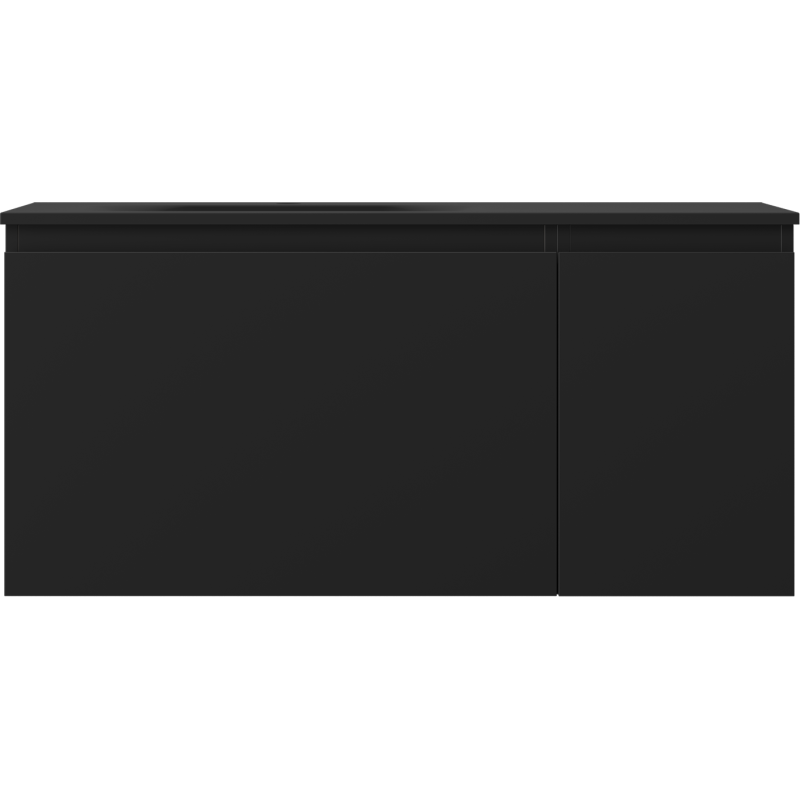 Mexen Orio mobile da bagno 100 cm con lavabo Vela a sinistra, 1S, 1D, nero opaco - 91A13-10047-3-BBFF71-W23L71