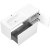 Mexen Orio badkamerkast 120 cm met wastafel Vela links, 1S, 1D, wit mat - 91A13-12047-3-BBFF01-W23L01