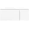 Mexen Orio 120 cm Badezimmerschrank mit linkem Waschbecken Vela, 1S, 1D, weiß matt - 91A13-12047-3-BBFF01-W23L01