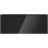 Mexen Orio badkamerkast 120 cm met wastafel Vela links, 1S, 1D, zwart glanzend/zwart mat - 91A13-12047-3-BBFF70-W23L71