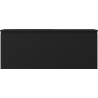 Mexen Orio Badezimmerschrank 120 cm mit Waschbecken Vela links, 1S, 1D, schwarz matt - 91A13-12047-3-BBFF71-W23L71