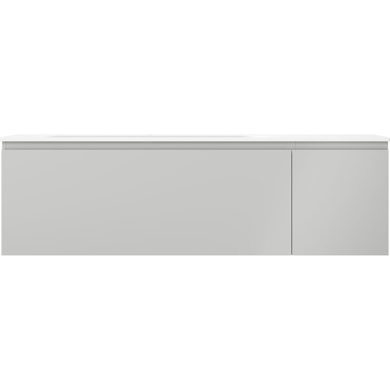 Mexen Orio badkamerkast 160 cm met wastafel Vela links, 1L, 1D, grijs mat/wit mat - 91A13-16047-3-BBFF62-W23L01