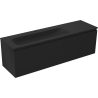 Mexen Orio armario de baño 160 cm con lavabo Vela izquierda, 1S, 1D, negro mate - 91A13-16047-3-BBFF71-W23L71