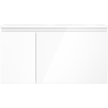 Mexen Orio meuble de salle de bain 90 cm avec vasque Vela droite, 1S, 1D, blanc brillant - 91A13-09047-3-BBFF00-W23P00