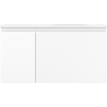 Mexen Orio Badezimmerschrank 90 cm mit Waschbecken Vela rechts, 1S, 1D, weiß matt - 91A13-09047-3-BBFF01-W23P01