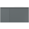 Mexen Orio meuble de salle de bains 90 cm avec lavabo Vela droit, 1S, 1D, graphite mat/blanc mat - 91A13-09047-3-BBFF66-W23P01
