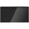 Mexen Orio szafka łazienkowa 90 cm z umywalką Vela prawą, 1S, 1D, czarna połysk/czarna mat - 91A13-09047-3-BBFF70-W23P71