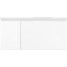 Mexen Orio Badezimmerschrank 100 cm mit Waschtisch Vela rechts, 1S, 1D, weiß matt - 91A13-10047-3-BBFF01-W23P01