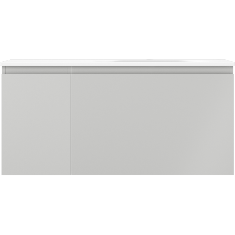 Mexen Orio mobile bagno 100 cm con lavabo Vela destro, 1S, 1D, grigio opaco/bianco opaco - 91A13-10047-3-BBFF62-W23P01
