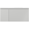 Mexen Orio bathroom cabinet 100 cm with Vela right sink, 1S, 1D, gray matte/white matte - 91A13-10047-3-BBFF62-W23P01