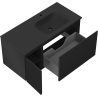 Mexen Orio armoire de salle de bain 100 cm avec lavabo Vela à droite, 1S, 1D, noir mat - 91A13-10047-3-BBFF71-W23P71
