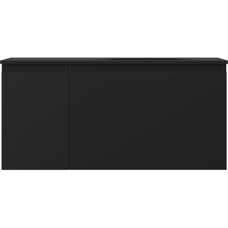 Mexen Orio armoire de salle de bain 100 cm avec lavabo Vela à droite, 1S, 1D, noir mat - 91A13-10047-3-BBFF71-W23P71