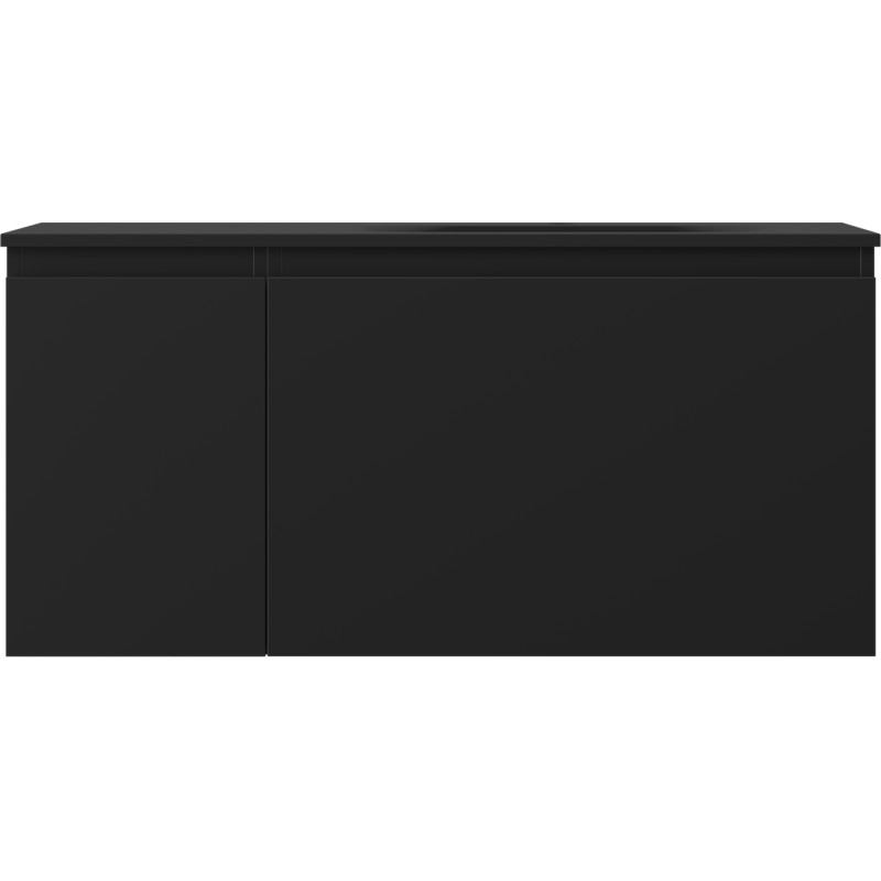 Mexen Orio móvel de casa de banho 100 cm com lavatório Vela direito, 1S, 1P, preto mate - 91A13-10047-3-BBFF71-W23P71