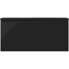 Mexen Orio 100 cm Bathroom Cabinet with Right Sink Vela, 1S, 1D, Black Matte - 91A13-10047-3-BBFF71-W23P71