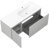 Mexen Orio meuble de salle de bain 120 cm avec lavabo Vela à droite, 1S, 1D, gris mat/blanc mat - 91A13-12047-3-BBFF62-W23P01