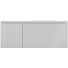Mexen Orio Badezimmerunterschrank 120 cm mit Waschbecken Vela rechts, 1S, 1D, grau matt/weiß matt - 91A13-12047-3-BBFF62-W23P01
