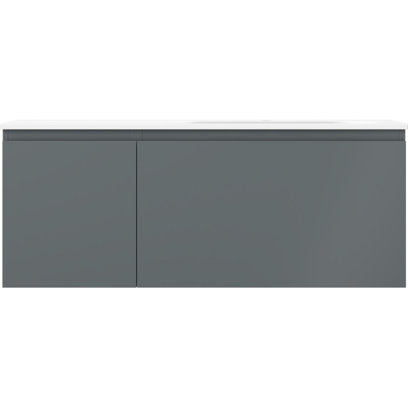 Mexen Orio meuble de salle de bain 120 cm avec lavabo Vela à droite, 1T, 1P, graphite mat/blanc mat