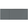 Mexen Orio szafka łazienkowa 120 cm z umywalką Vela prawą, 1S, 1D, grafit mat/biała mat - 91A13-12047-3-BBFF66-W23P01