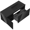Mexen Orio mueble de baño de 120 cm con lavabo Vela derecha, 1S, 1D, negro brillante/negro mate - 91A13-12047-3-BBFF70-W23P71