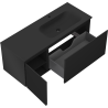 Mexen Orio mueble de baño 120 cm con lavabo Vela derecho, 1S, 1D, negro mate - 91A13-12047-3-BBFF71-W23P71