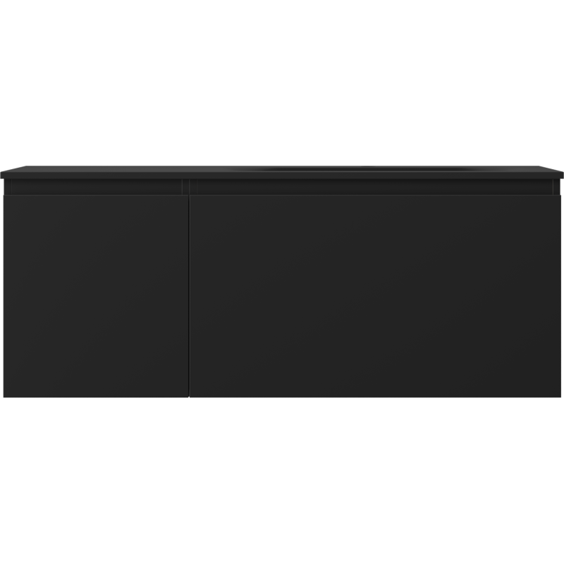 Mexen Orio badrumsskåp 120 cm med handfat Vela höger, 1S, 1D, svart matt - 91A13-12047-3-BBFF71-W23P71