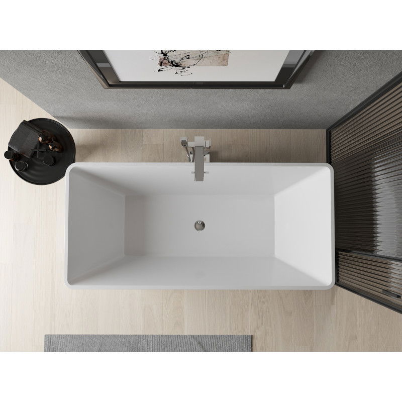 Mexen Malaga μπανιέρα ελεύθερης τοποθέτησης 170 x 80 εκ, λευκή - 51421708000