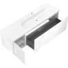 Mexen Orio armoire de salle de bains 160 cm avec lavabo Vela à droite, 1S, 1D, blanc brillant - 91A13-16047-3-BBFF00-W23P00