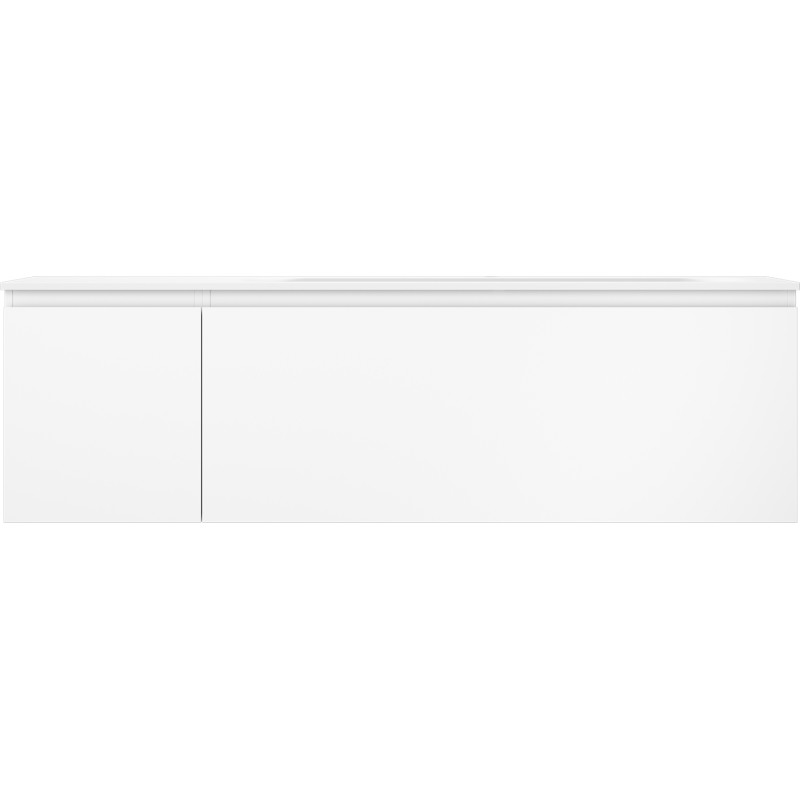 Mexen Orio badkamerkast 160 cm met wastafel Vela rechts, 1L, 1D, wit mat - 91A13-16047-3-BBFF01-W23P01