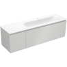 Mexen Orio meuble de salle de bain 160 cm avec lavabo Vela droit, 1S, 1D, gris mat/blanc mat - 91A13-16047-3-BBFF62-W23P01