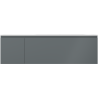 Mexen Orio Badezimmerschrank 160 cm mit Waschbecken Vela rechts, 1S, 1D, grafit matt/weiß matt - 91A13-16047-3-BBFF66-W23P01