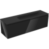 Mexen Orio meuble de salle de bain 160 cm avec lavabo Vela droit, 1S, 1D, noir brillant/noir mat - 91A13-16047-3-BBFF70-W23P71