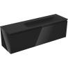 Mexen Orio meuble de salle de bain 160 cm avec lavabo Vela droit, 1S, 1P, noir brillant/noir mat - 91A13-16047-3-BBFF70-W23P71