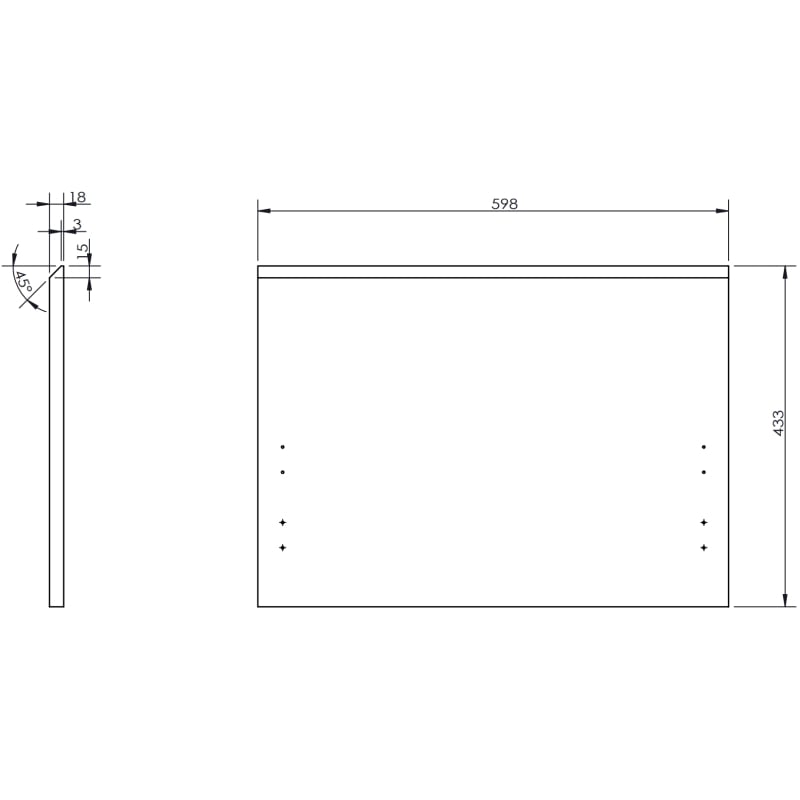 Mexen Rivel armoire de salle de bain 90 cm avec lavabo Vela à gauche, 1 tiroir, 1 porte, rainurée, blanc mat